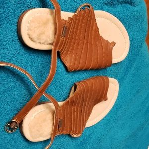 EMU brown sandals size 7